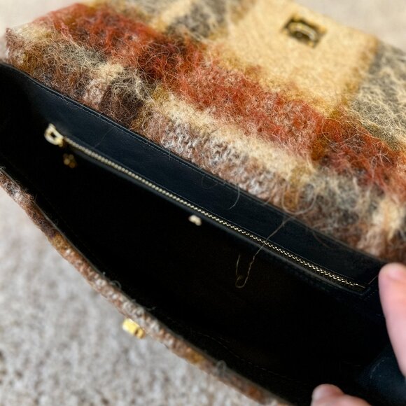 Anine Bing Nico Bag Purse in Oatmeal Plaid, NEW - Picture 3 of 4